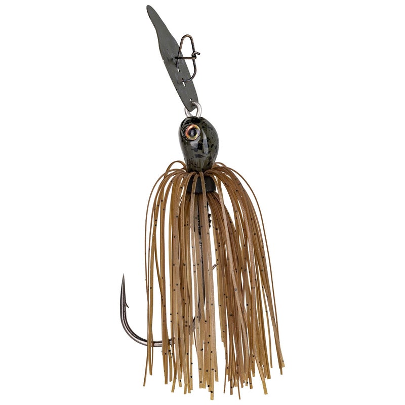 Strike King (TCVSJ12-465) Thunder Cricket Vibrating Swim Jig Fishing Lure, 46 - Green Pumpkin, 1/2 oz, Ultra-Stiff Stainless Steel Blade - Image 3